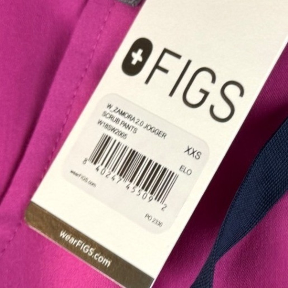FIGS Technical Collection Zamora XXS Magenta Pink Jogger Scrub Pants New - Picture 2 of 6